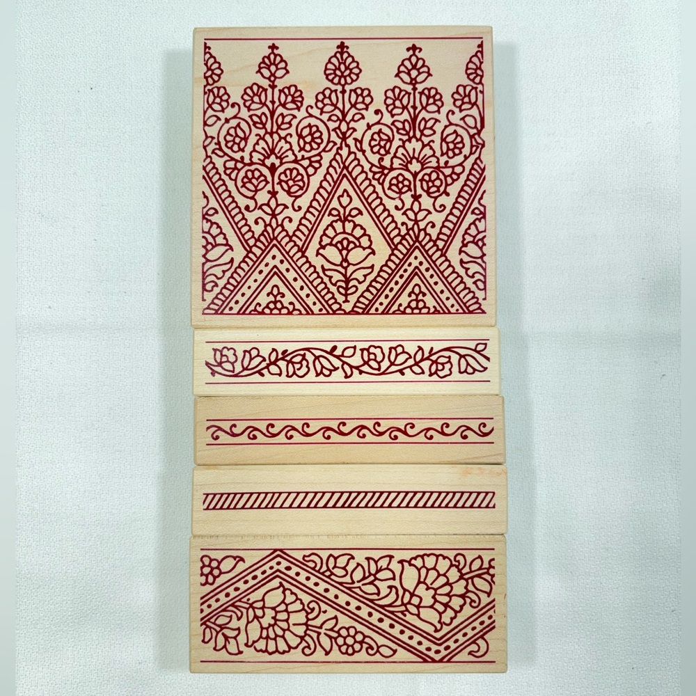 Stampa Rosa Set of 5 Rubber Stamps